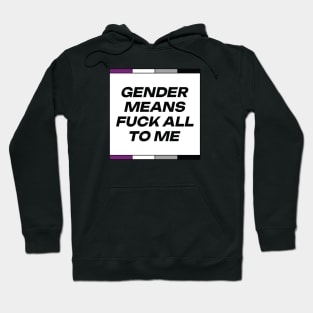 [Asexual Pride] Gender Means F*** All To Me Hoodie